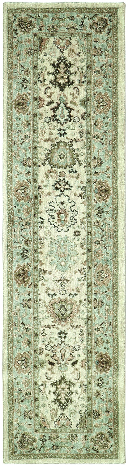 Karastan Hallway Runners Euphoria Adare Cream 2'4" x 7'10" Hallway